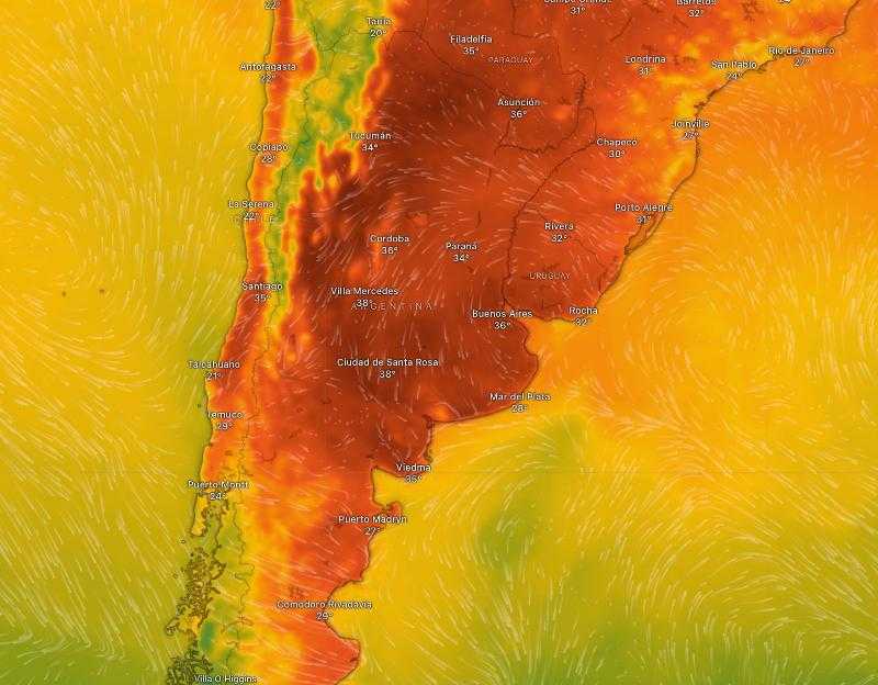 Жара в Аргентине: какие провинции пострадали больше всего и когда температура упадет?
