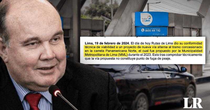 Rutas de Lima одобряет предложение Лопеса Алиаги об альтернативной дороге на Panamericana Norte