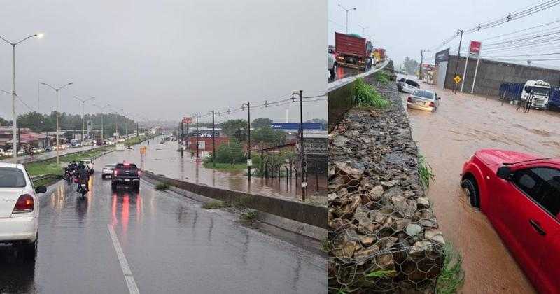 Лимпио, оказавшийся под водой после проливных дождей и переполнения ручья