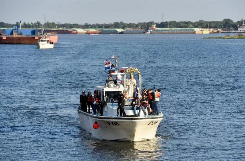 Морская процессия Девы Успения приостановлена из-за низкой воды в реке Парагвай