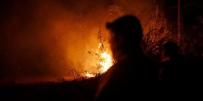 Боливия обогнала Бразилию по числу вспышек пожаров, сообщает Inpe