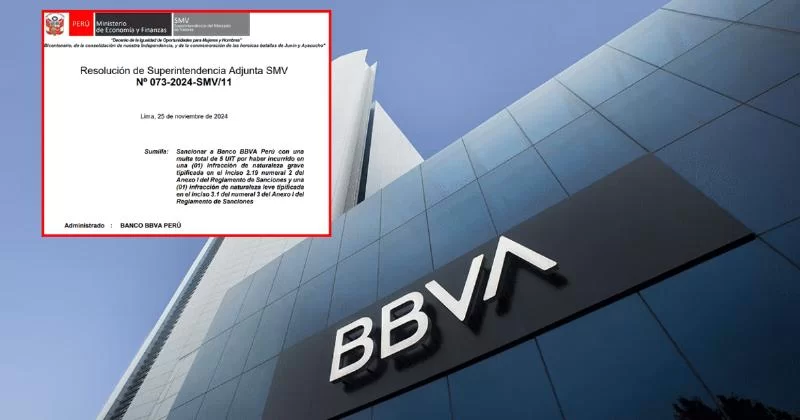 SMV оштрафовала BBVA почти на S 25 000 за финансовые нарушения: что произошло и каковы будут последствия?