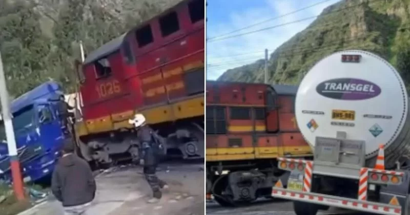 Автоцистерна пытается обогнать поезд на Carretera Central и вызывает огромную аварию в Чикле