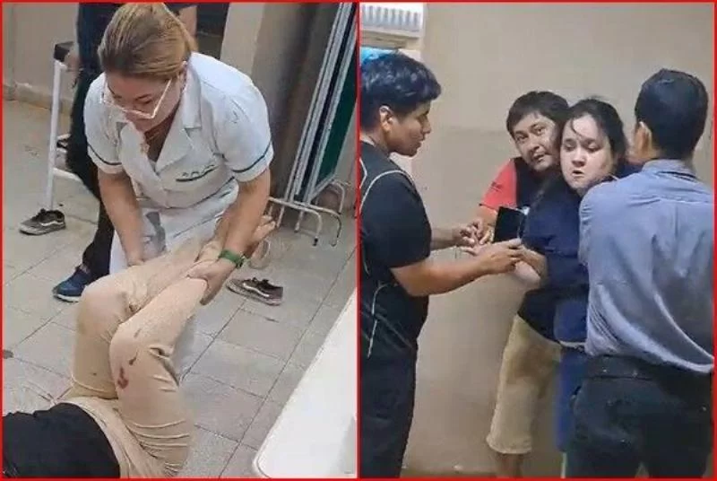 Mujer borracha ataca a personal de hospital tras incidente con su pareja