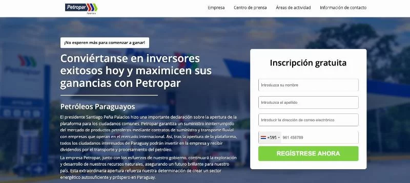 Афера с предполагаемыми инвестициями в Petropar